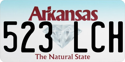 AR license plate 523LCH