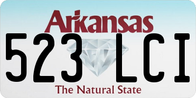 AR license plate 523LCI
