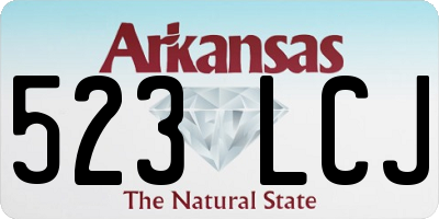 AR license plate 523LCJ