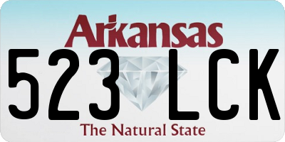 AR license plate 523LCK