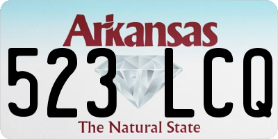 AR license plate 523LCQ