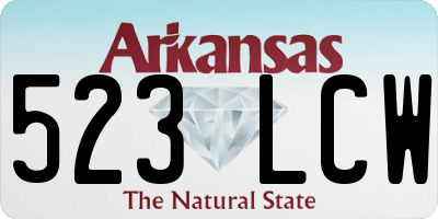 AR license plate 523LCW