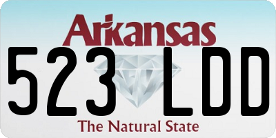 AR license plate 523LDD