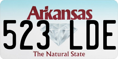 AR license plate 523LDE