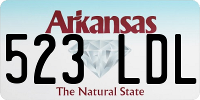 AR license plate 523LDL