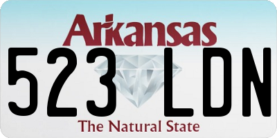 AR license plate 523LDN