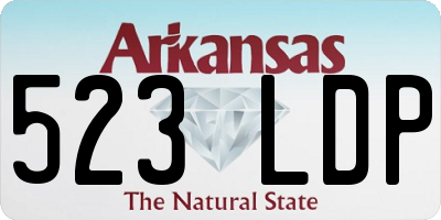 AR license plate 523LDP