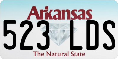 AR license plate 523LDS