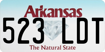 AR license plate 523LDT