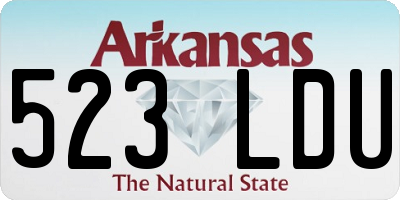 AR license plate 523LDU