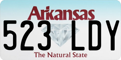 AR license plate 523LDY