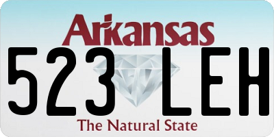 AR license plate 523LEH