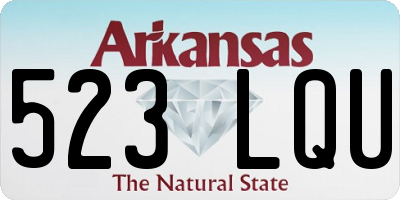 AR license plate 523LQU
