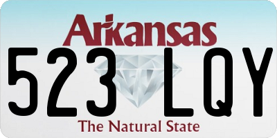 AR license plate 523LQY