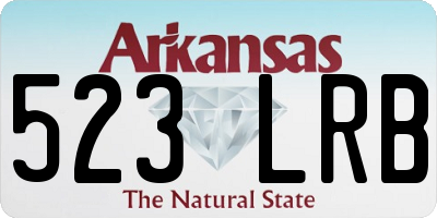 AR license plate 523LRB
