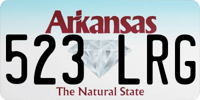 AR license plate 523LRG