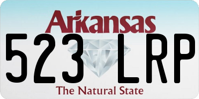 AR license plate 523LRP