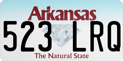 AR license plate 523LRQ