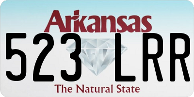 AR license plate 523LRR
