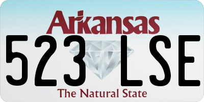 AR license plate 523LSE
