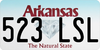 AR license plate 523LSL