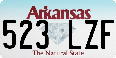 AR license plate 523LZF