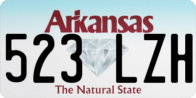 AR license plate 523LZH