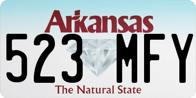 AR license plate 523MFY