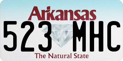 AR license plate 523MHC