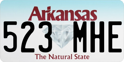 AR license plate 523MHE