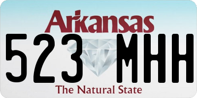 AR license plate 523MHH