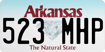 AR license plate 523MHP