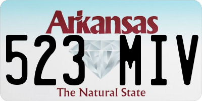 AR license plate 523MIV