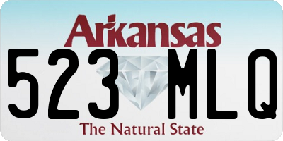 AR license plate 523MLQ