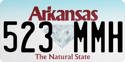 AR license plate 523MMH