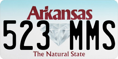 AR license plate 523MMS