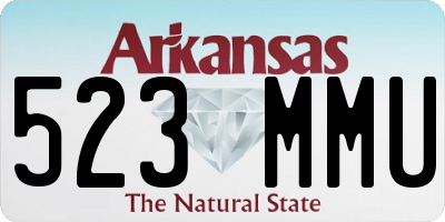 AR license plate 523MMU