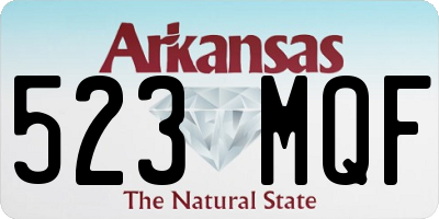 AR license plate 523MQF