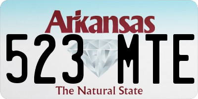 AR license plate 523MTE