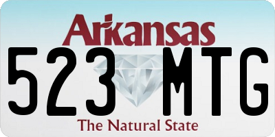 AR license plate 523MTG