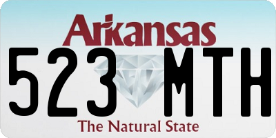 AR license plate 523MTH
