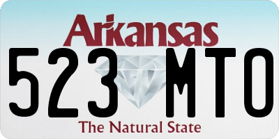 AR license plate 523MTO