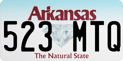 AR license plate 523MTQ