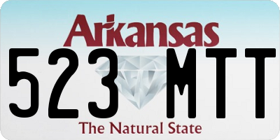 AR license plate 523MTT