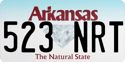 AR license plate 523NRT