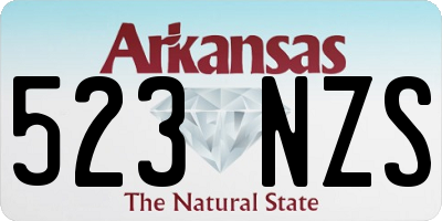 AR license plate 523NZS