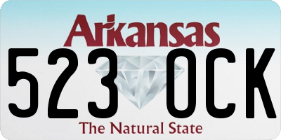 AR license plate 523OCK