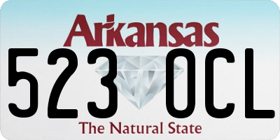 AR license plate 523OCL