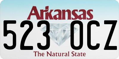 AR license plate 523OCZ