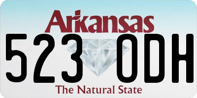AR license plate 523ODH
